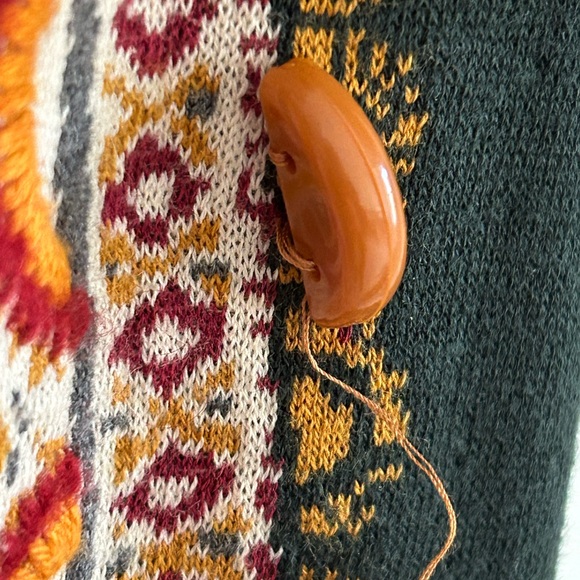 Anthropologie Knitted and Knotted Beaded Dress Green Yellow Size XS Peti… - Picture 16 of 16